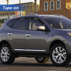 YQAUTEC installed on driver side profile demonstrating sleek fit and reduced wind noise benefit