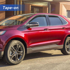 YQAUTEC side profile on Ford Edge showing aerodynamic look benefit