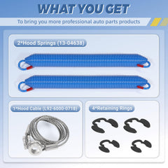 Ytrica cable restraint and retaining rings displayed together to show secure cable retention and easy installation