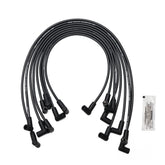 YUANCHINB front packaging showing eight black spark plug wires and set benefits