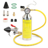 YUANRI front view stainless canister kit showing durable construction and clear labeling for reliable flushing