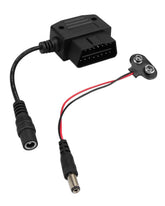YUANTUO front view memory saver showing OBD plug and casing, easy installation benefit