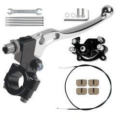 YUEARN front view of full brake kit showing all included parts and clear fitment