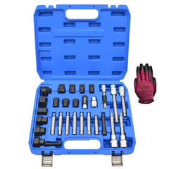 Yuesstloo front open kit showing all 30 pieces and benefits organized portability