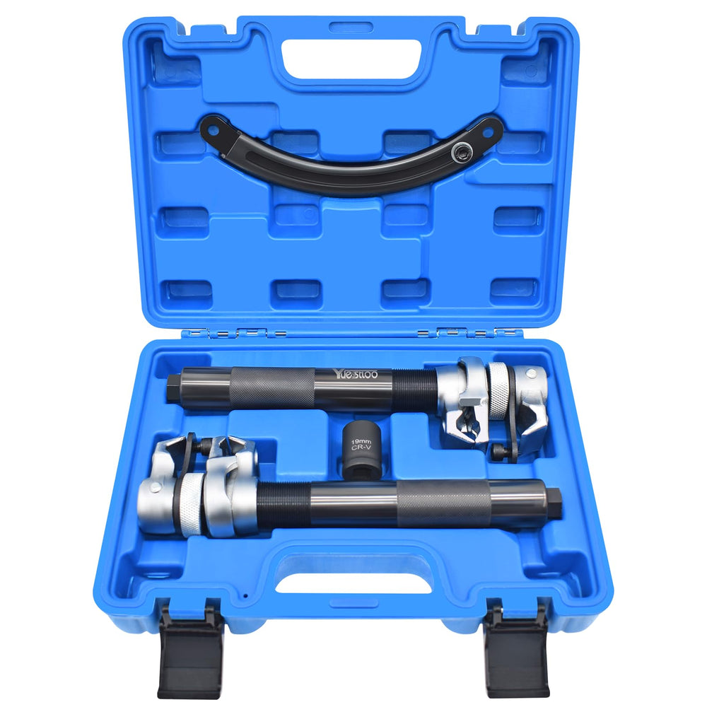 Yuesstloo front view of compressor kit showing full set and benefits of sturdy construction