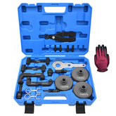 Yuesstloo front view of open case showing 21-piece kit, organized for fast access