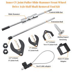 Yuesstloo heavy-duty slide hammer closeup highlighting ergonomic grip and weight