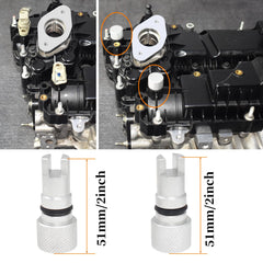 Yuesstloo VCT solenoid seal installer pictured in use for correct seal placement