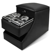 YUKGAMS front view of center console showing organized storage and quick access