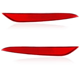 Yunnergo front view of red tail bumper reflector showing fit and finish benefits