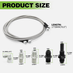 Yunnergo close-up of stainless steel braid hose texture highlighting durability and flexibility