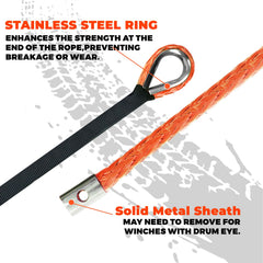 YUNPEAK rope end and fitting close-up showing smooth handling benefit
