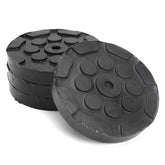 Yuudar front view of four round rubber lift pads showing package and benefit of full-arm protection