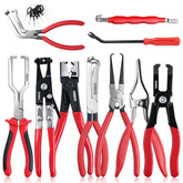 YUWEIC front view of full 10-piece tool set showing organized case and handles