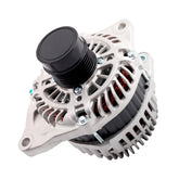 YYHHZZ alternator front view showing full housing and terminals for easy inspection