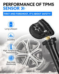 YZHIDIANF sensor installed on rim demonstrating correct mounting and fit