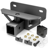 YZONA front view receiver installed on Ram showing secure fit and towing readiness