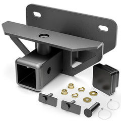 YZONA front view receiver installed on Ram showing secure fit and towing readiness