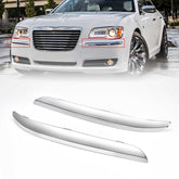 YZQPNB chrome front bumper molding front view showing exact fit and restored look
