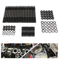 YZQPNB top view of M8 and M11 studs with 12-point nuts displaying organized components