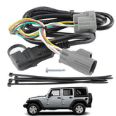YzusGomumu front plug harness showing 4-pin trailer connector and benefit reliable hookup