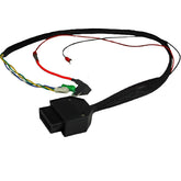 Z Automotive front panel showing trunk-mounted OBD2 port and clean finish benefit