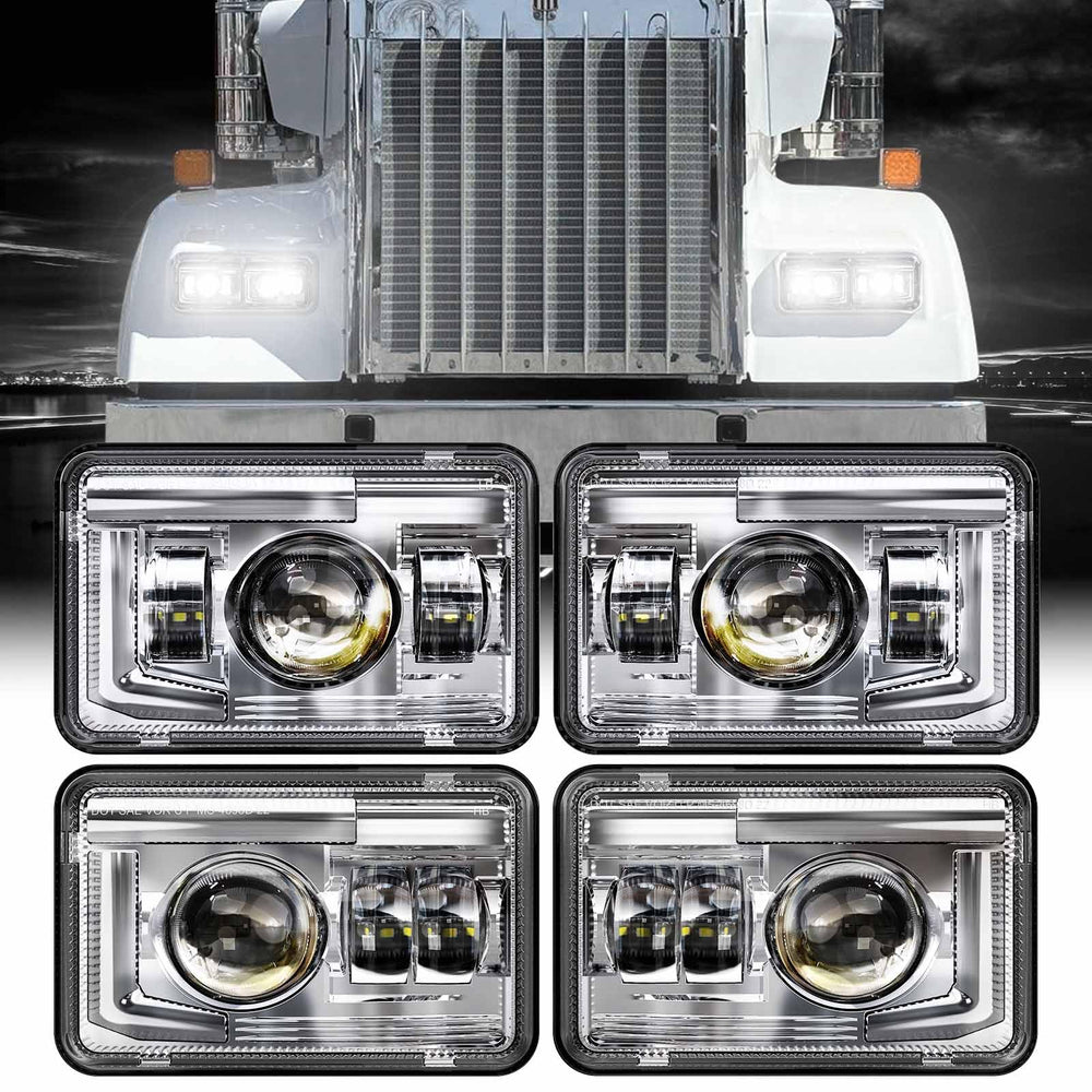 Z-OFFROAD front chrome headlight assembly showing polished bezel and benefit clear styling