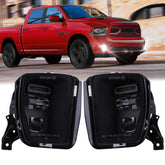 Z-OFFROAD front view fog lights showing pair and black housing for easy upgrade
