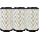 ZELYVER front view of 715900394 air filter pack showing three filters and labeling benefits