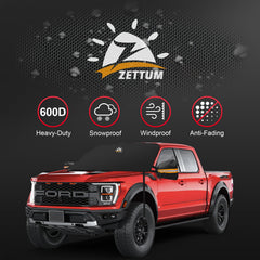 Zettum quick-release buckles detail securing cover against wind