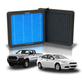 ZEZUT front view of packaged cabin filter showing fit and label, quick identification benefit