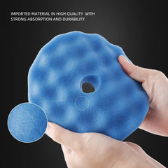 ZFE blue foam texture close-up for finishing and smooth gloss benefit