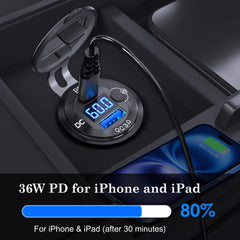 zhaobeimao USB ports close-up displaying dual fast-charge convenience