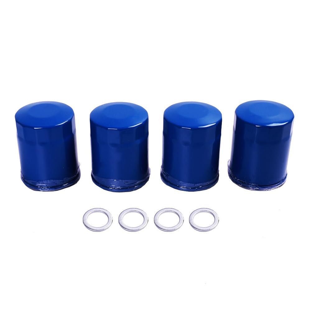 Zhermik front packaging showing four oil filters and gaskets, clearly labeled for fitment