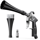 Zhevebaga Tornado gun front view showing compact design and quick cleaning benefit