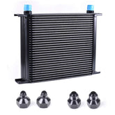 ZHSYMX front view oil cooler showing inlet outlets and compact size for improved cooling