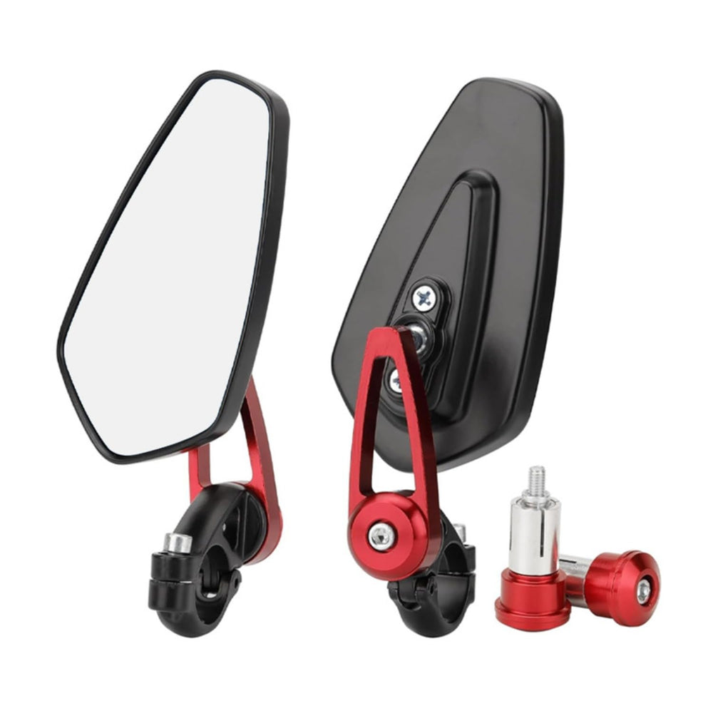 zhtungfl front view red mirrors showing compact stylish design and wide visibility