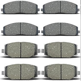 Zhuoyur front face of brake pad showing fit and quiet performance
