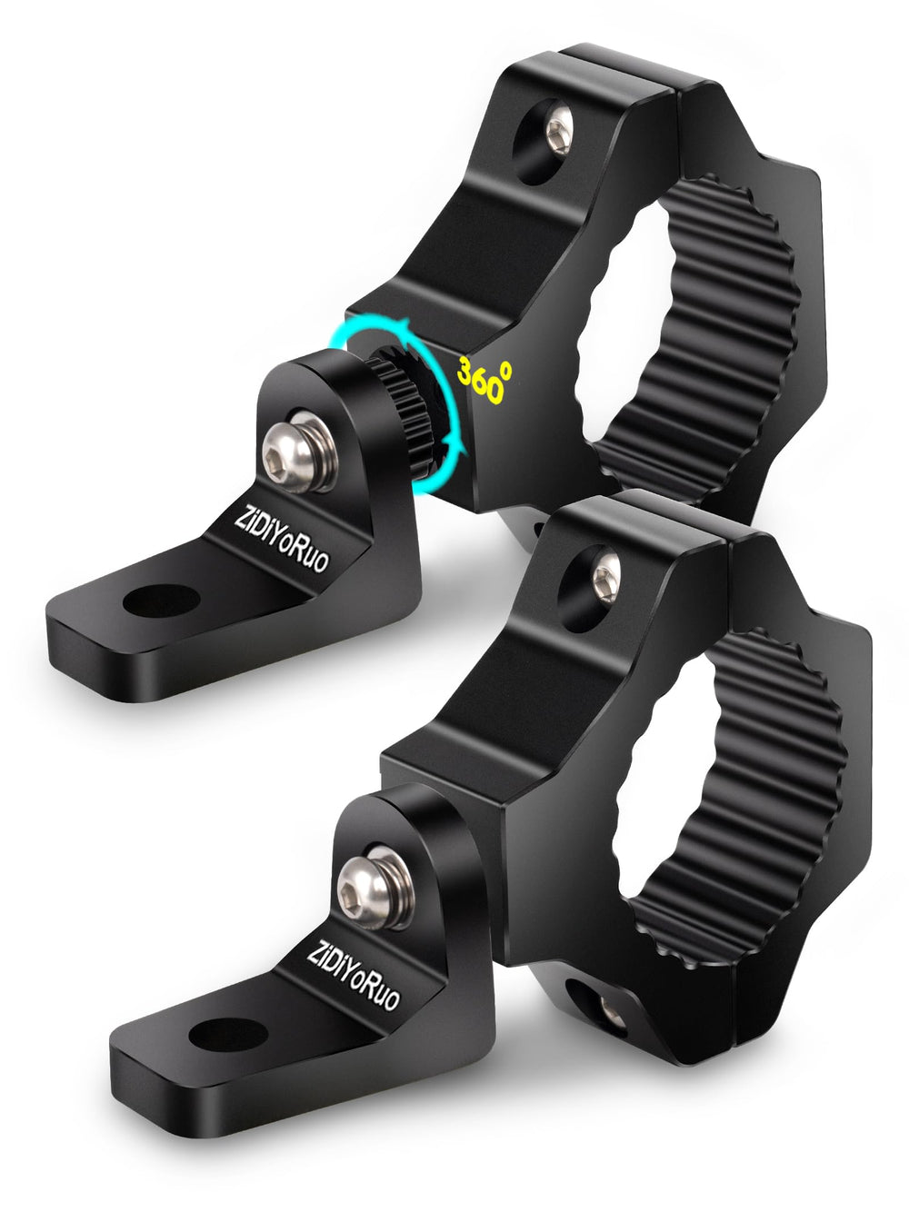 ZIDIYORUO front view showing dual mounts and secure fit benefit