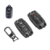 Zincflag front view of Toyota key fob cover showing protective fit and style