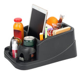 Zinytrae front view of console showing organized compartments and quick access benefit