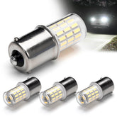 Ziomitus front view BA15S LED bulb showing base and lens, clear upgrade benefit