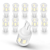 Ziomitus front view of 10-pack T10 bulbs showing compact packaging and product count