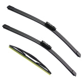 ZIXMMO front wipers installed on Subaru showing clear visibility benefit