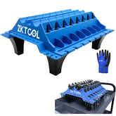 ZKTOOL front view of organizer tray showing compartment layout and easy access