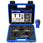 ZKTOOL kit front view showing complete GM245 set and benefits for efficient service