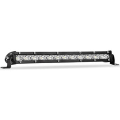 Zmoon front view of 12-inch LED light bar showing bright lens, improves visibility