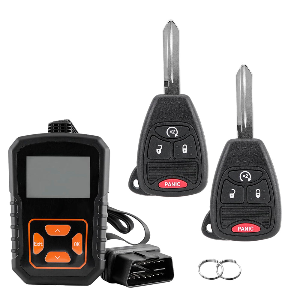ZODCCHSP front view of replacement remote showing button layout and brand benefits