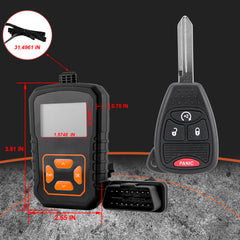 ZODCCHSP remote held in hand to show compact size and easy portability