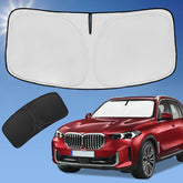 ZOIBV front view on BMW X5 showing full windshield coverage and sun protection